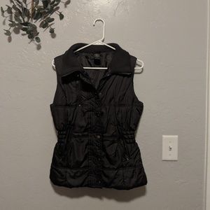 Brown puffer vest